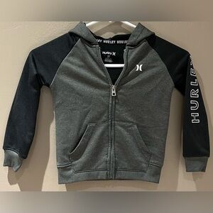 Hurley Zippered Hoodie Sweatshirt Size Toddler 3T